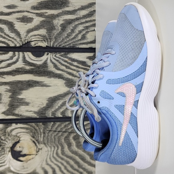 Nike Revolution 4 Light Blue Girls Size US 7Y Running Sneakers Shoes BV7441-400 - Picture 6 of 12